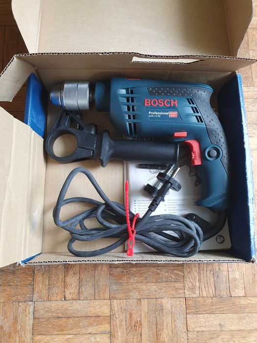 JAK NOWA Wiertarka udarowa BOSCH GSB 13 RE PROFESSIONAL 600W,wkrętarka
