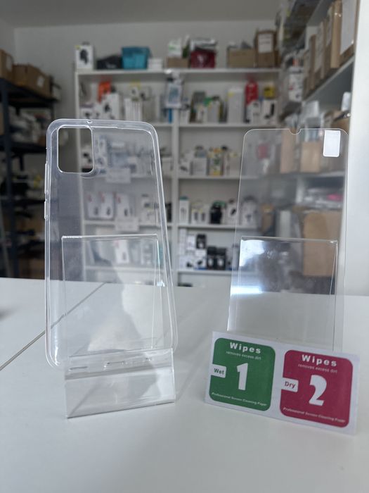 Etui przeźroczyste + szkło hartowane do samsung a02s