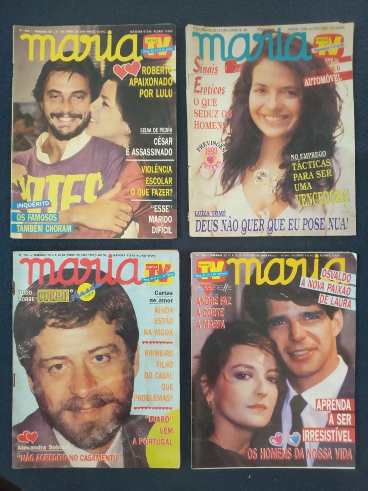 Revistas MARIA ( 32 ) anos 80 e 90 - antigas