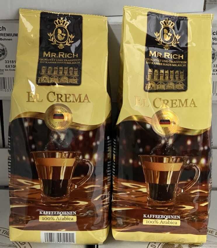 Кофе в зернах Mr.Rich "El Crema" (Крема), 1 кг. Германия