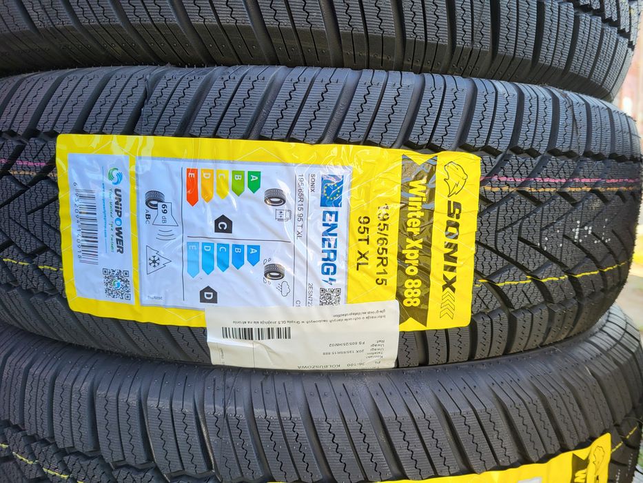 Opony zimowe 195/65R15 Sonix Winter Xpro 888 XL Nowe 2025