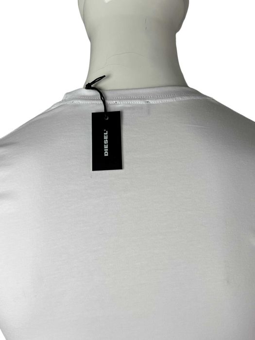 Diesel męski t-shirt koszulka kolor biały logo r. S