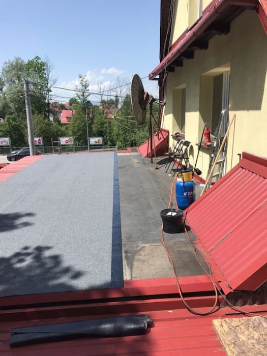 malowanie dachów elewacji usługi dekarskie papa termozgrzewalna