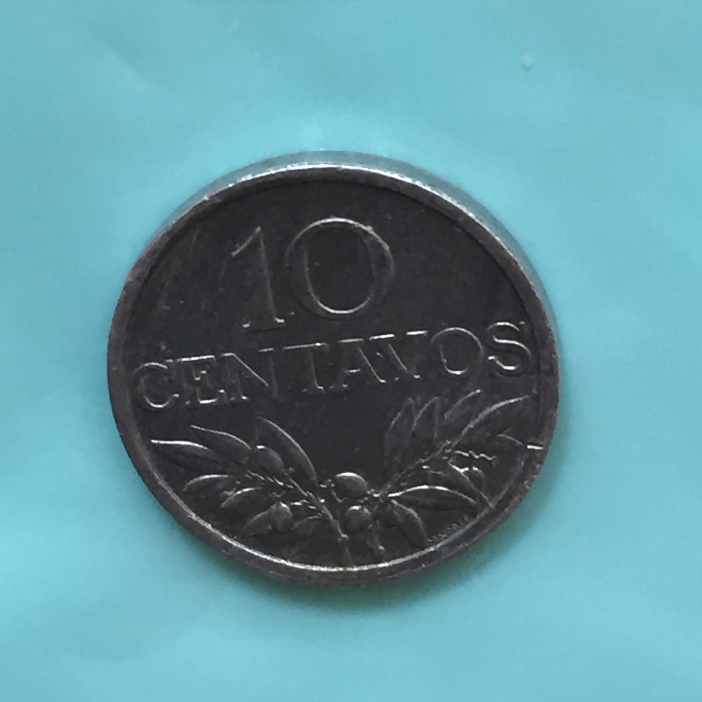 10 centavos 1974 - eixo vertical