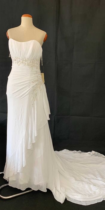 Nowa biała suknia ślubna Maggie Sottero 40 L na ślub w plenerze plaży