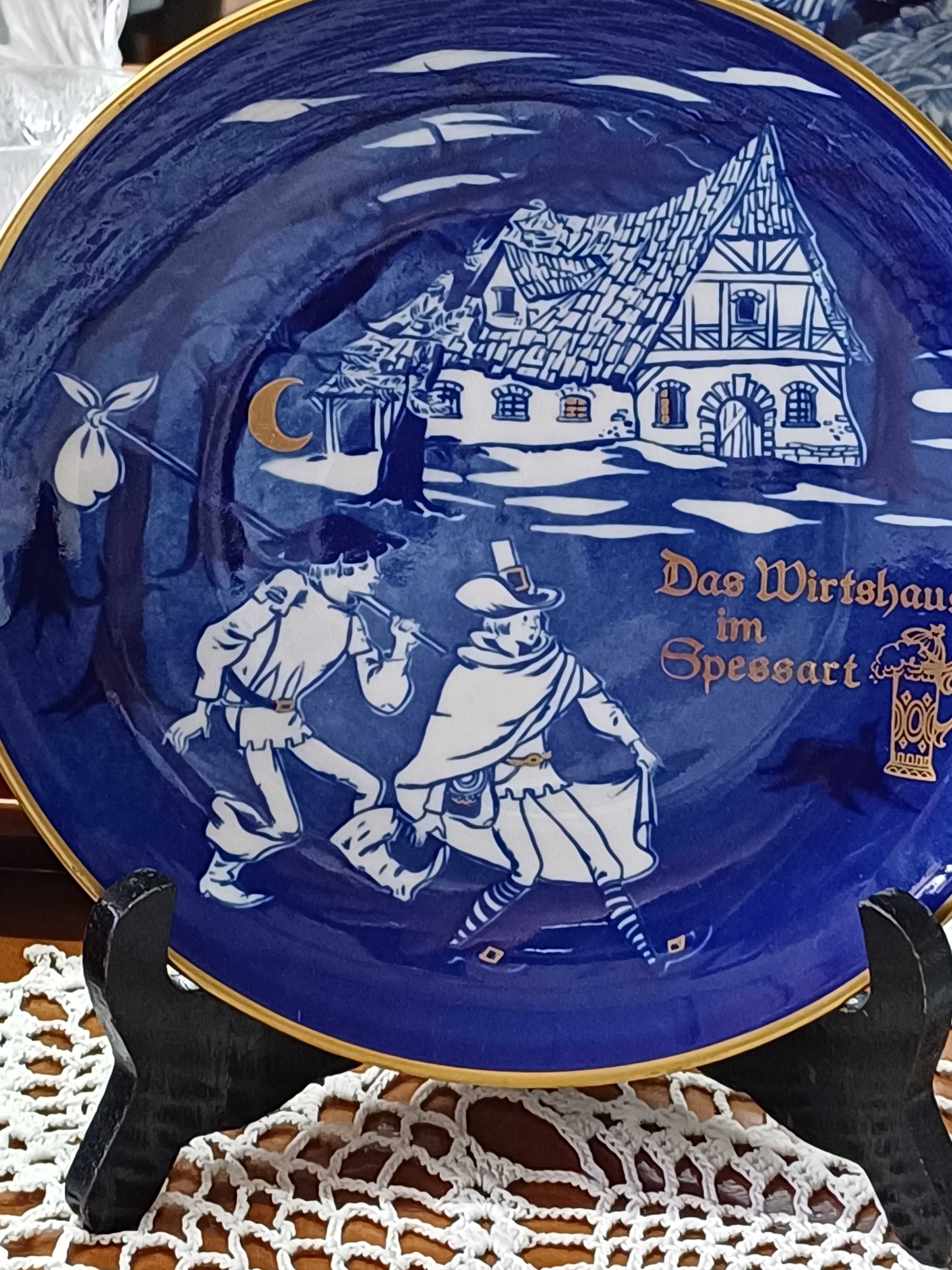 Patera porcelana Fine China Reichenbach Echt kobalt (P.459)