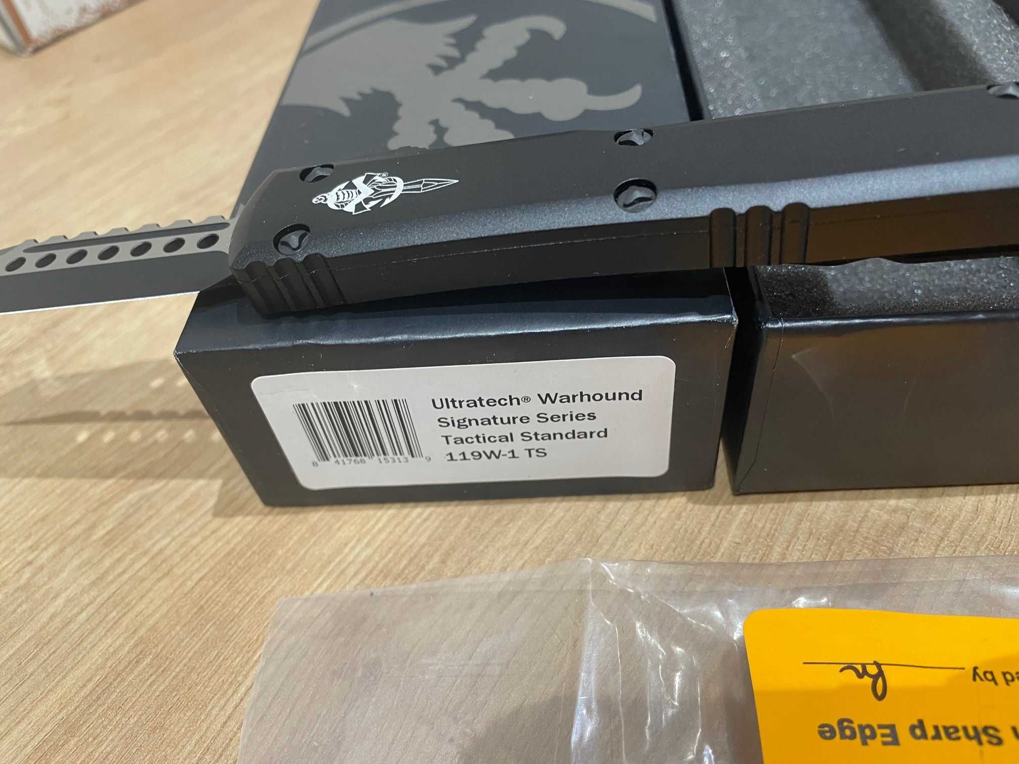 Nóż Microtech Ultratech Warhound Signature Series Black