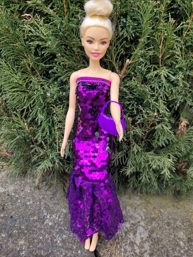 5x sukienka dla barbie, zestaw sukienek mini dla lalki barbie z torebk