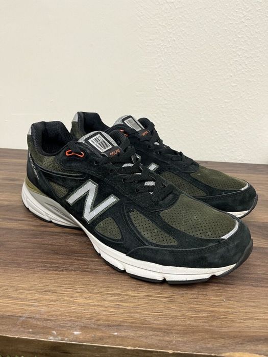 New Balance 990v4 black/olive suede (Розмір 45,5)