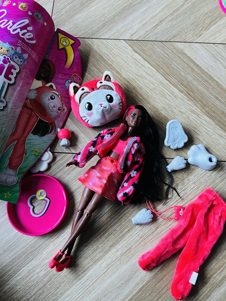 Barbie cutie reveal kotek panda piżamka