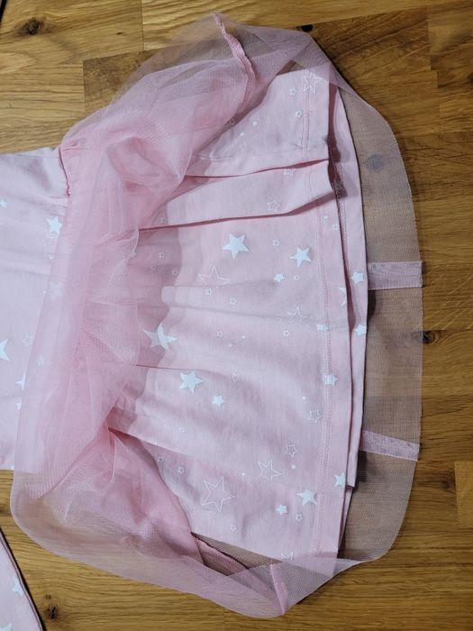 Sukienka z długim rękawem rozmiar 74 firmy Sinsay różowa w gwiazdki