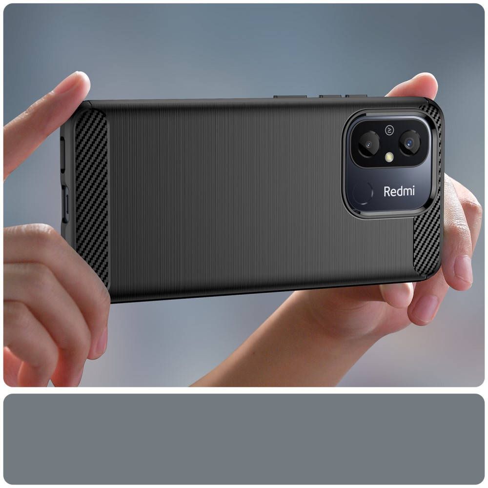 Etui do Xiaomi Redmi 12C Carbon Case Obudowa Pokrowiec Matowy