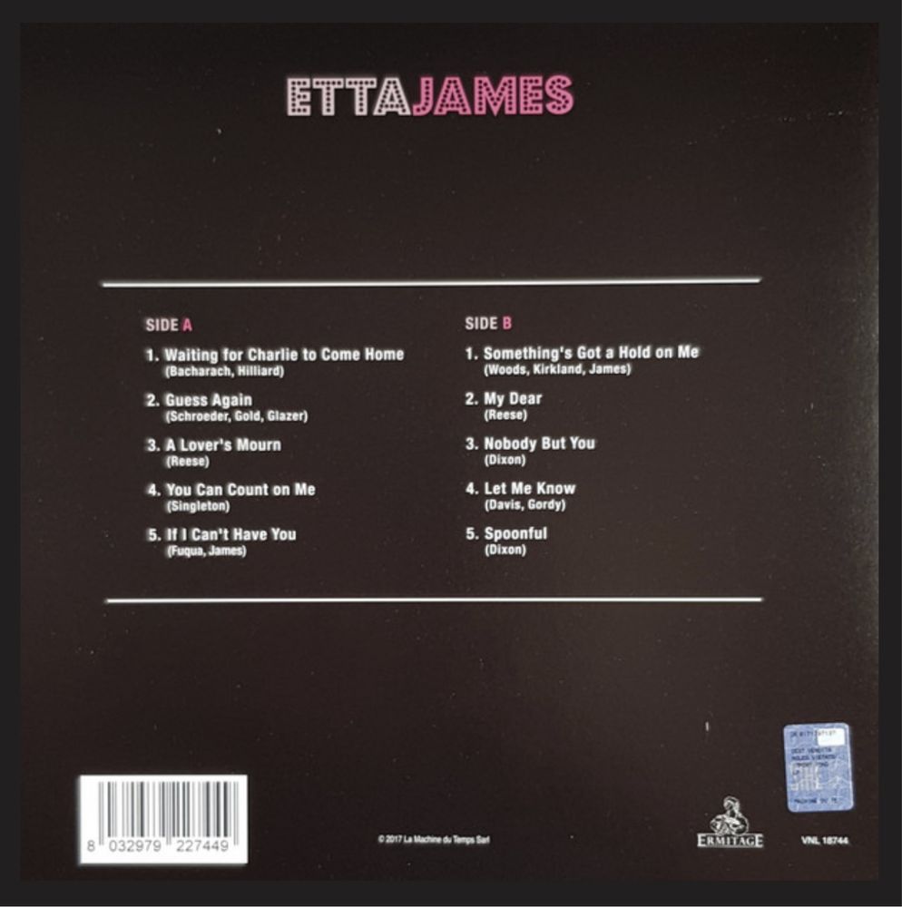 Виниловая пластинка Etta James - Etta James 2020