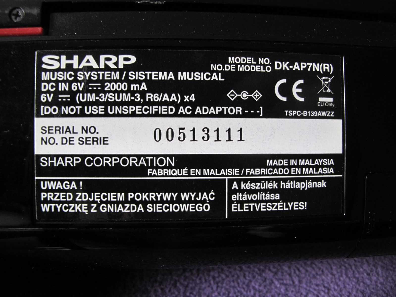 Głośnik Sharp DK-AP7N