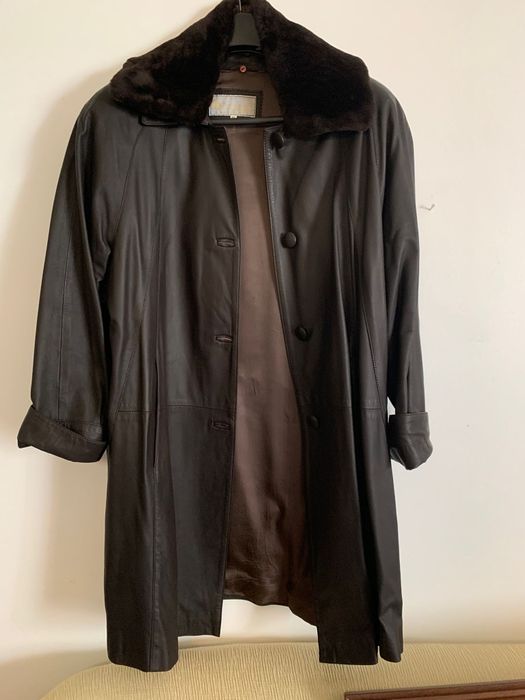 Casaco de pele genuína