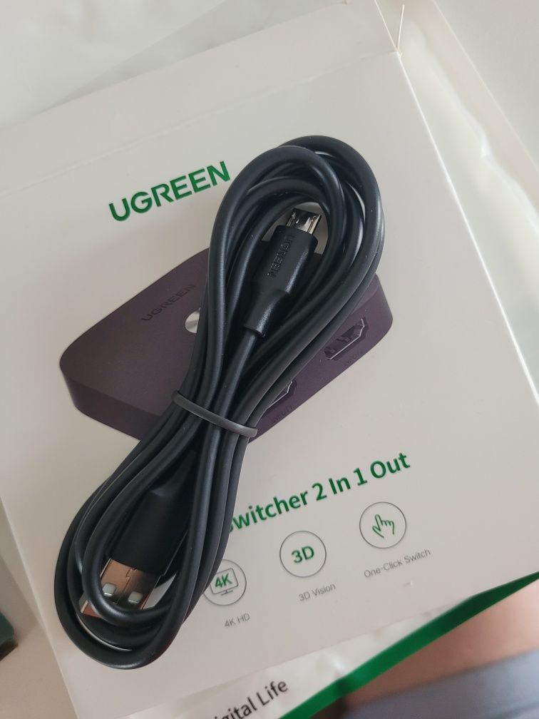 HDMI Switch UGREEN 2w1 (2 wejścia / 1 wyjście) – 4K – nowy