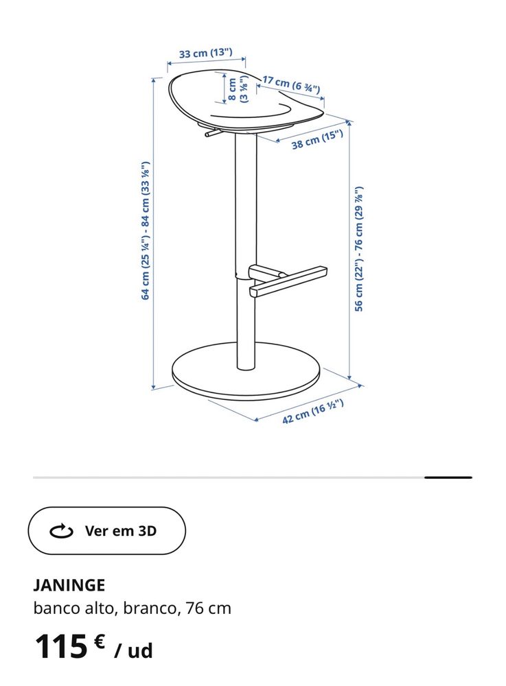 Cadeira Cozinha Jeninge Branca