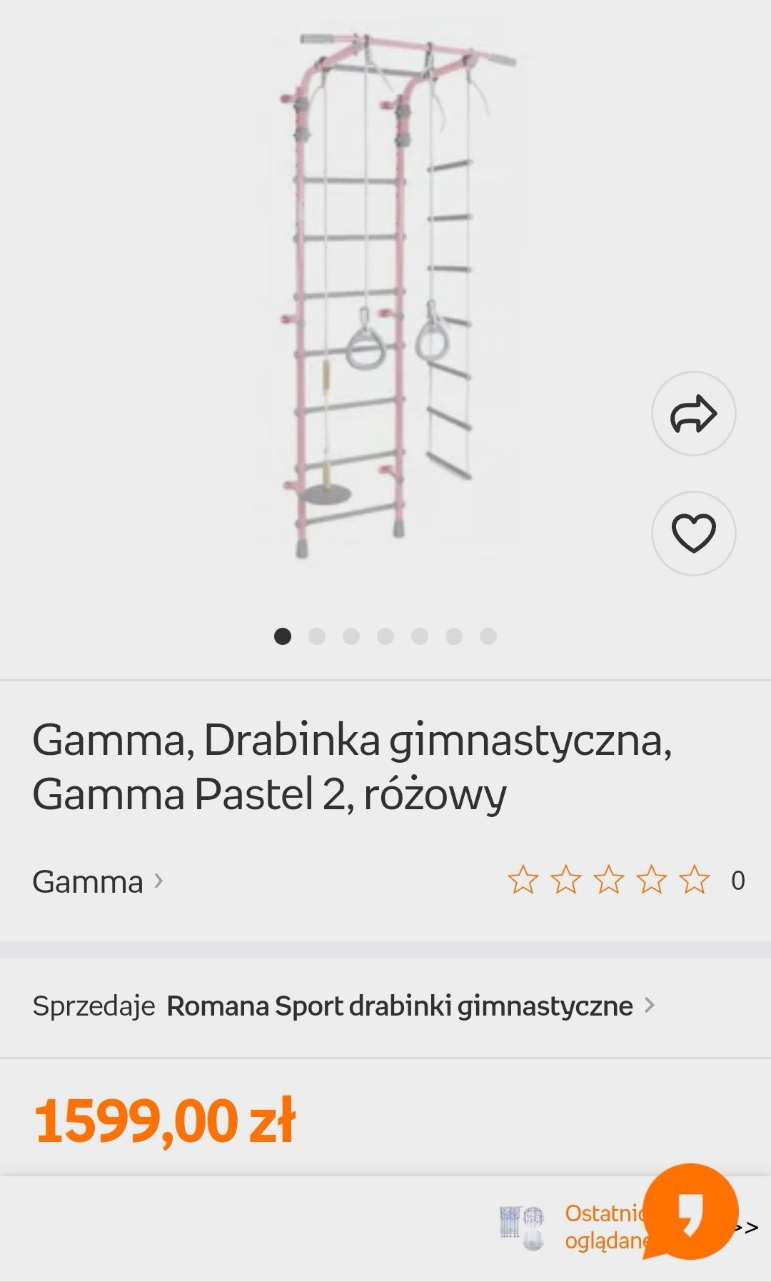 Drabinka gimnastyczna gamma