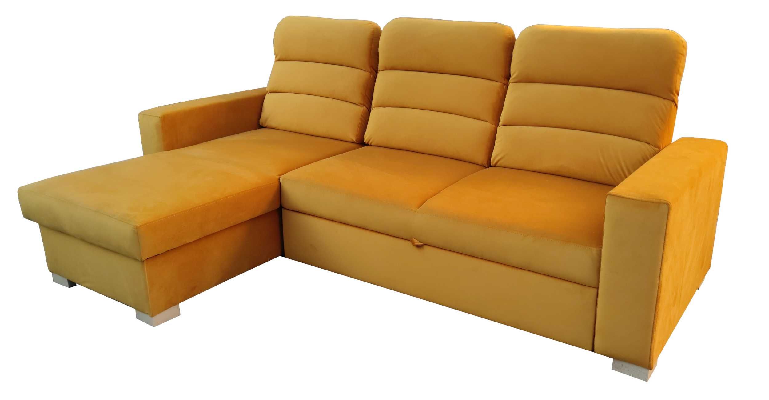 Narożnik Sofa RIVA Sprężyny +pasy, transport*, Na Wymiar, Guziki