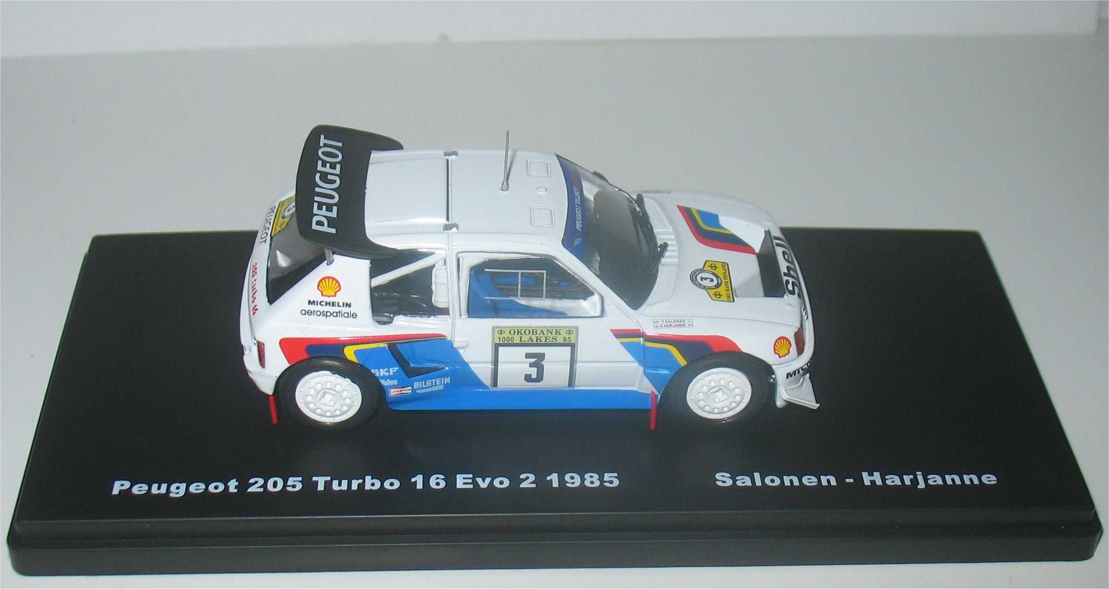 Peugeot 205 Turbo 16 E2 -Vencedor Rally 1000 Lagos 1985- Timo Salonen