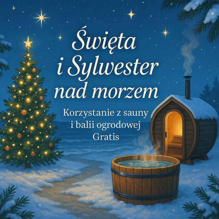 Apartamenty nad morzem , domki całoroczne  , balia ogrodowa , Sylweste