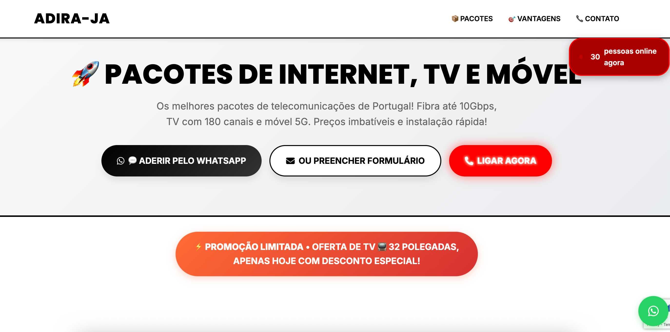 Crio site ou página da sua empresa – rápido e acessível
