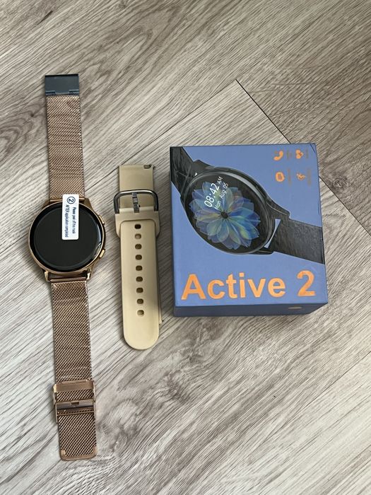 Zegarek smart watch active 2 z dwoma paskami.