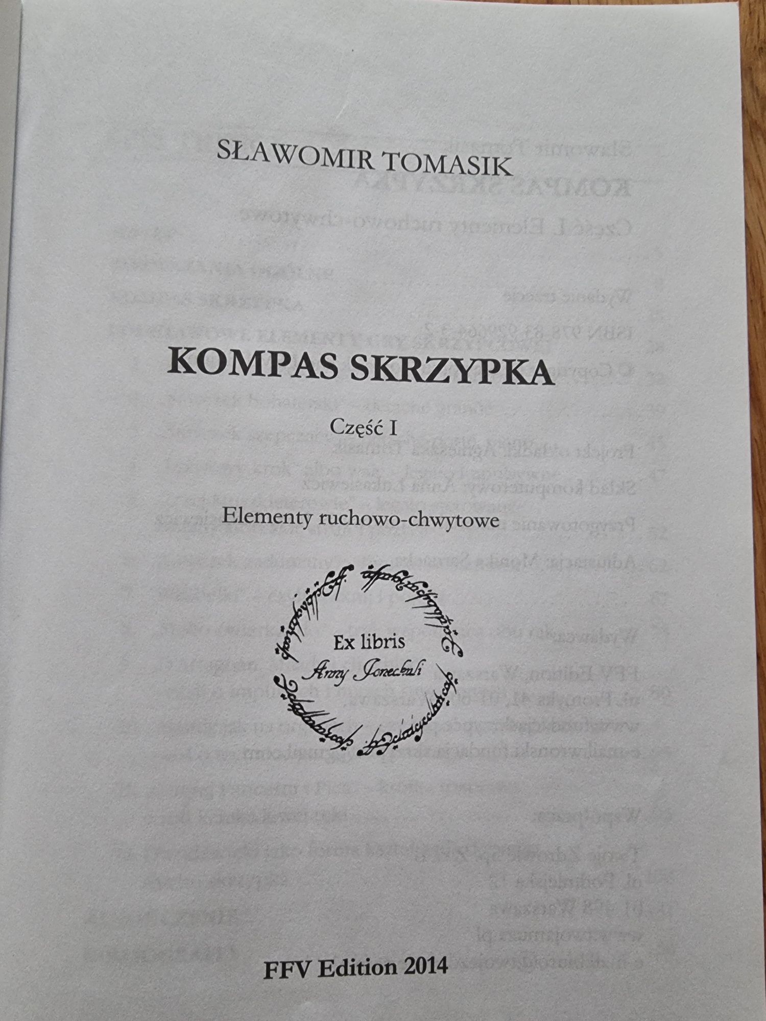 Kompas skrzypka, S. Tomasik, wydanie z 2014.