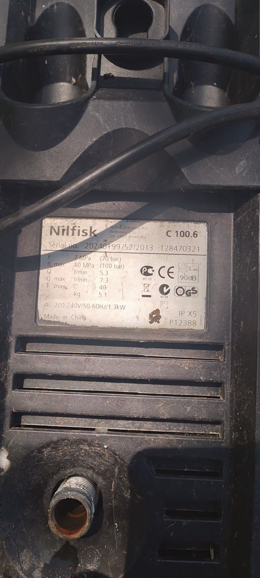 Myjka ciśnieniowa NILFISK. C 100.6
