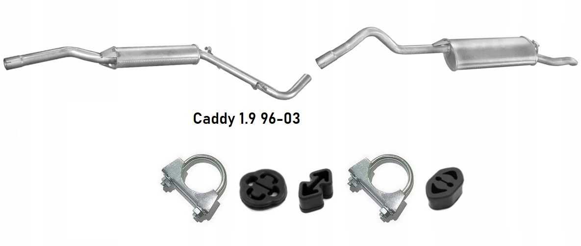 Вихлопна глушник Volkswagen Кадди Каді Caddy 1.4 1.9
