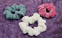 Zestaw gumek scrunchie frotki gumki do włosów nowe aksamitne welurowe