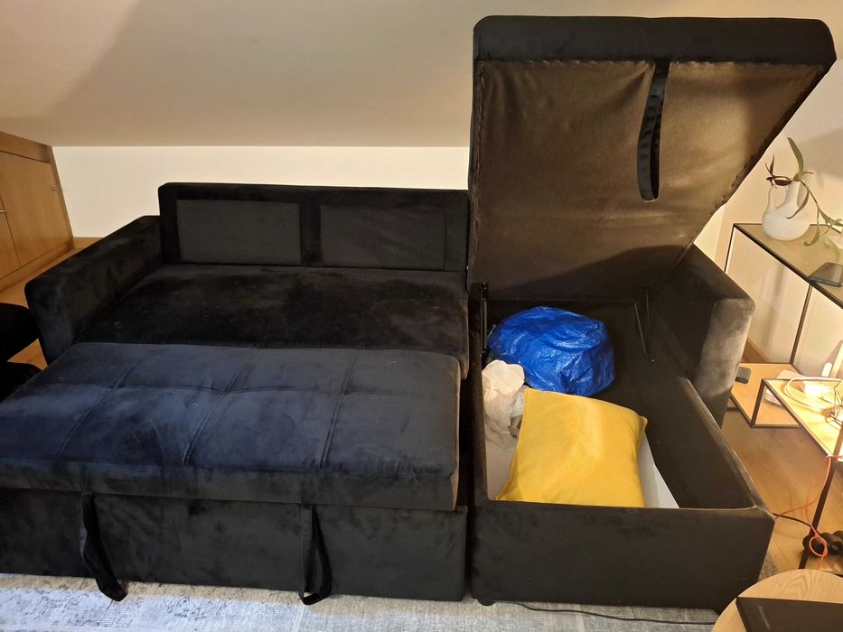 NOVO!! Sofa-Cama com caixa de armazenamento