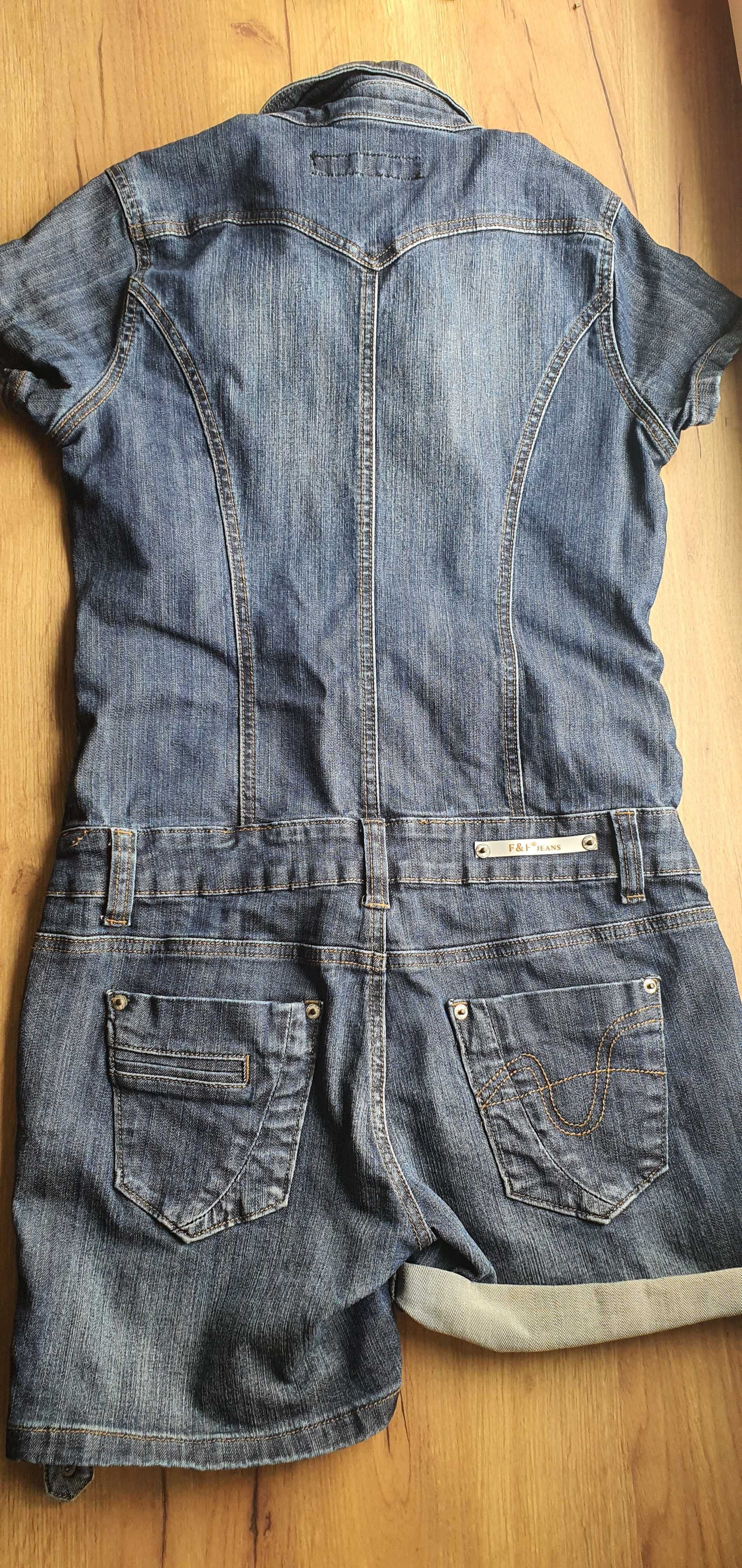 Kombinezon jeansowy krótki First Feel M/L 38