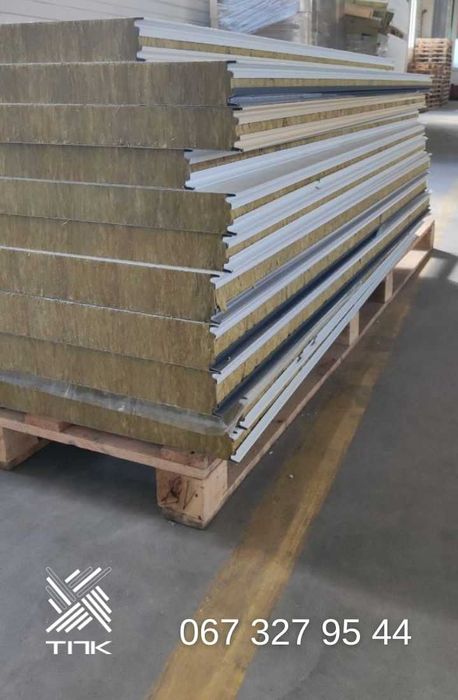 Сендвіч-панелі Сэндвич-панели мін.вата/пінопласт з заводу 780 грн/м²