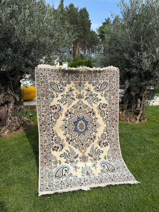 Dywan Perski R. Tkany kaszmirowy + jedwab Iran Nain 175x112 gal.13 tyś