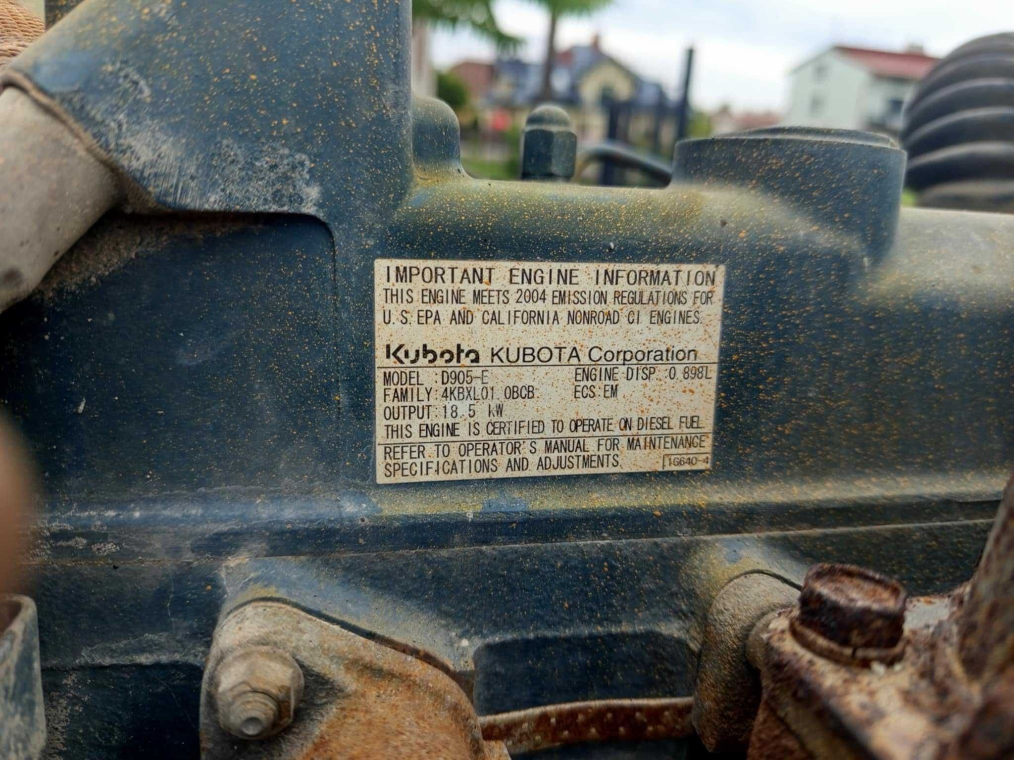 Silnik Kubota D905-E – 18,5 kW – Diesel 3-cylindrowy, Sprawny