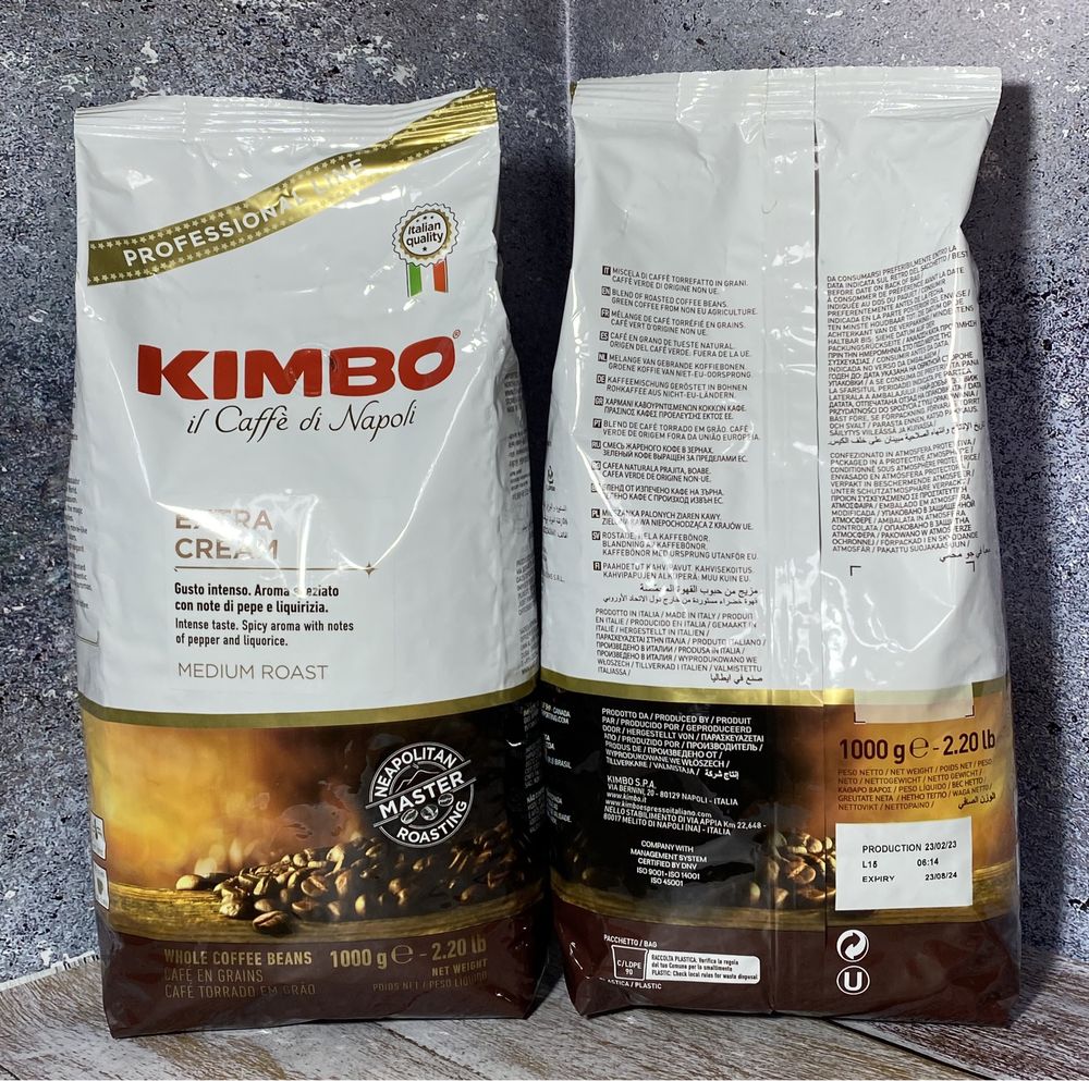 Кава в зернах 1 кг Kimbo 3 види