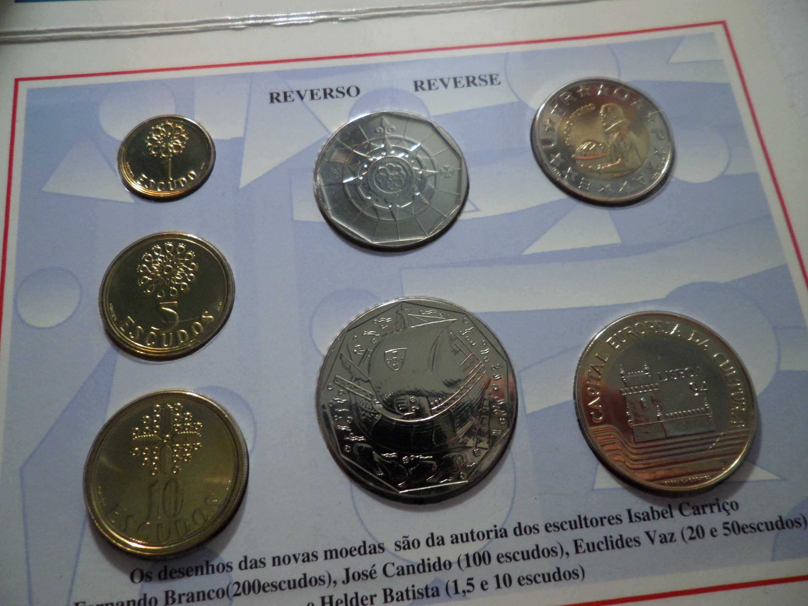 Série BNC , moedas correntes 'Escudos' , Ano 1994