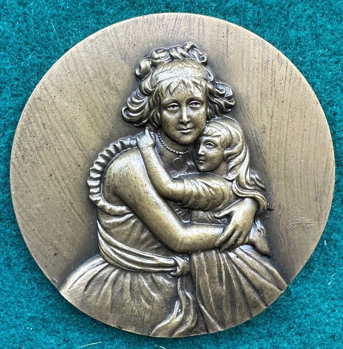 Medalha em bronze Mãe