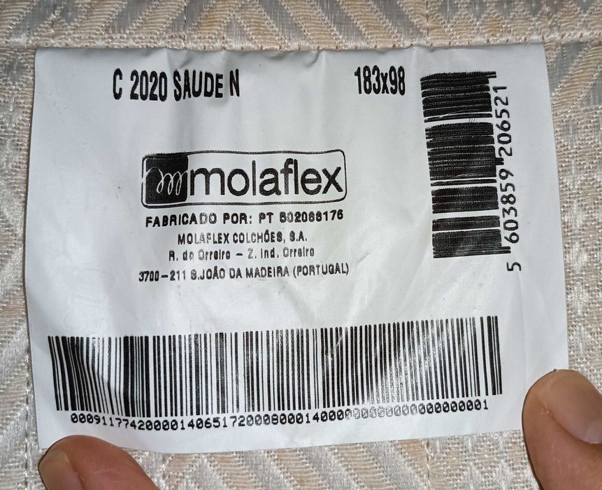 Colchão solteiro molaflex