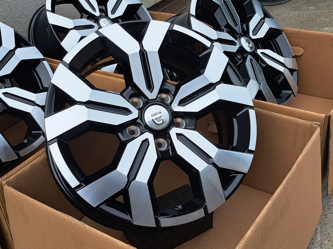 Alufelgi 17' Nowe Dacia Daster 5x114,3 Czarne z polerką
