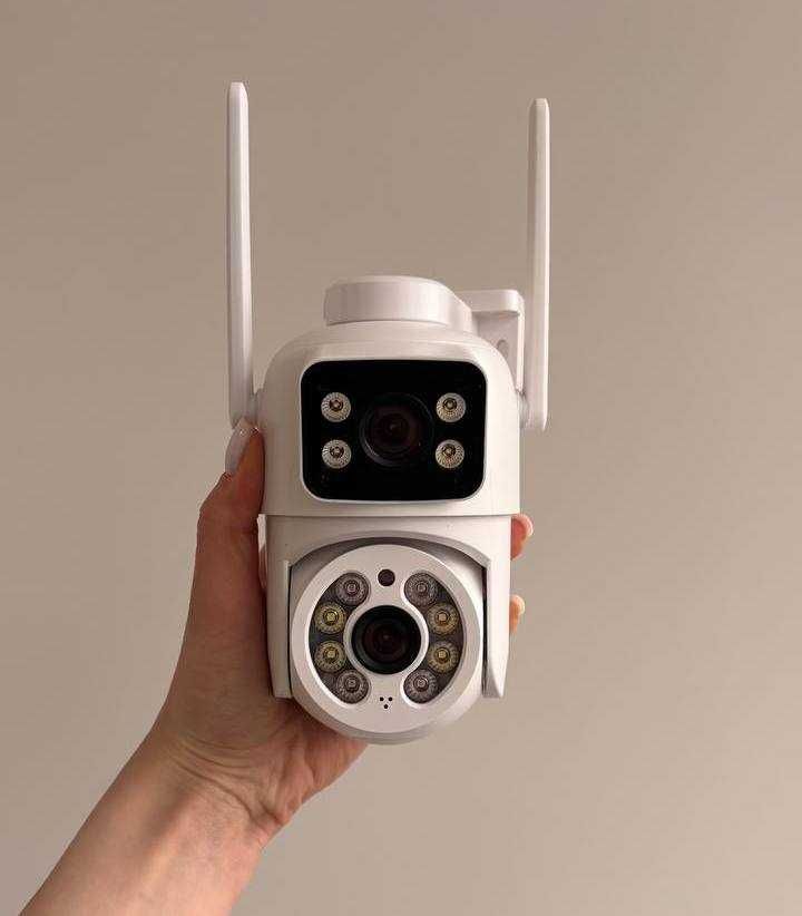IP Камера видеонаблюдения iCsee 6Мп WiFi для улицы поворотная вайфай