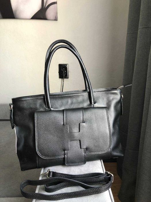 Класична шкіряна сумка Virginia Conti | Кожаная сумка Virginia Conti