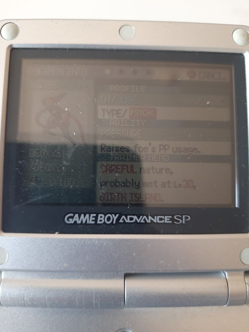 Pokemon jogo emerald com pilha nova