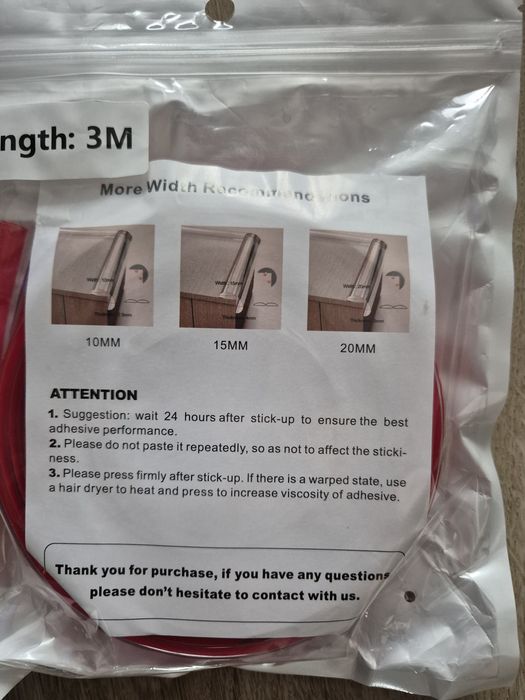 Taśma zabezpieczająca ranty mebli bezbarwna