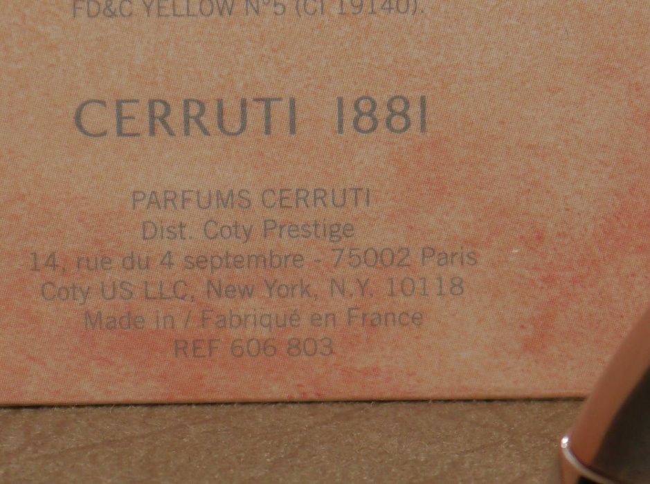 Cerruti 1881 50 ml. Made in France . Оригинал. Франция.