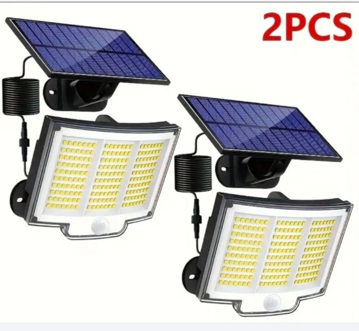 Rewelacyjny komplet dwóch bardzo mocnych lamp solarnych!