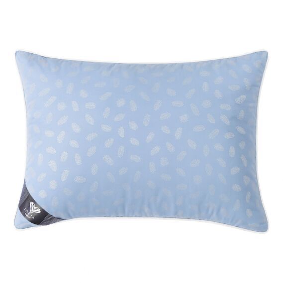 Натуральна бавовняна пухова подушка Пух-Перо Natural "Блакитний" IDEIA