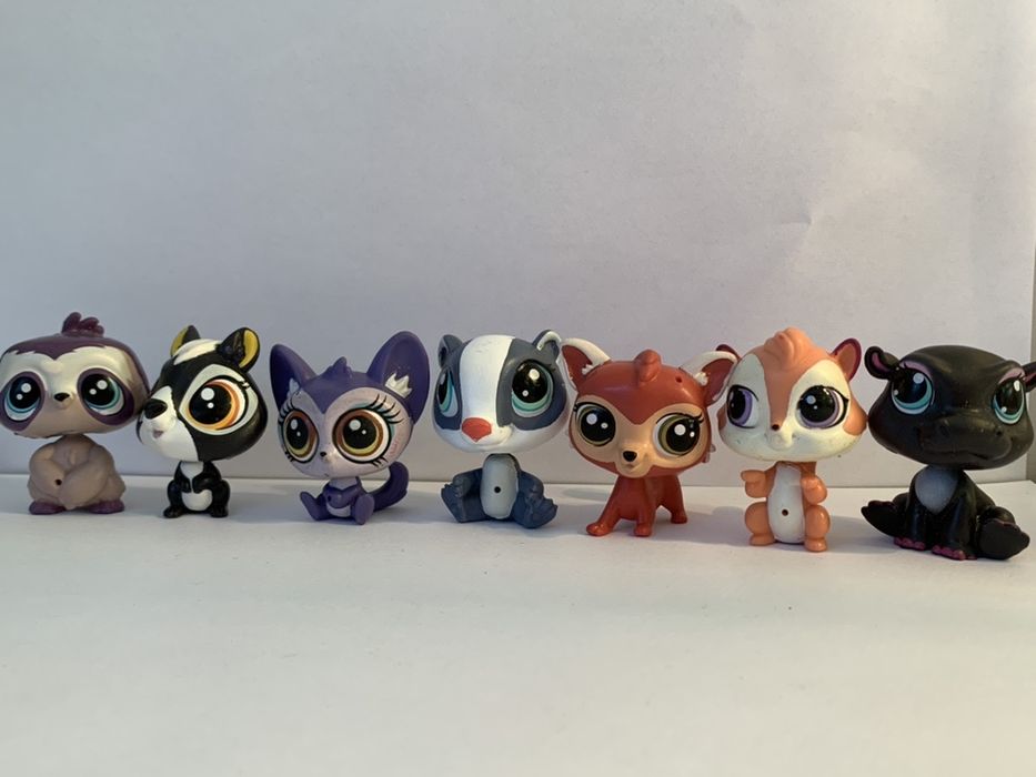 LPS Littlest Pet Shop - siedem różnych figurek do skanowania