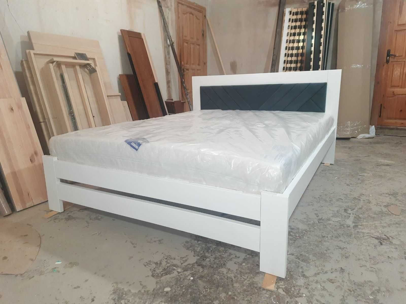 Ліжко дерев'яне з масиву клена двоспальне 180х200. Кровать деревянная